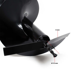 Mototrivella a benzina, motore a 2 tempi di 3 CV 63,3 ccm, con punta elicoidale Ø250mm, uso 2 persone