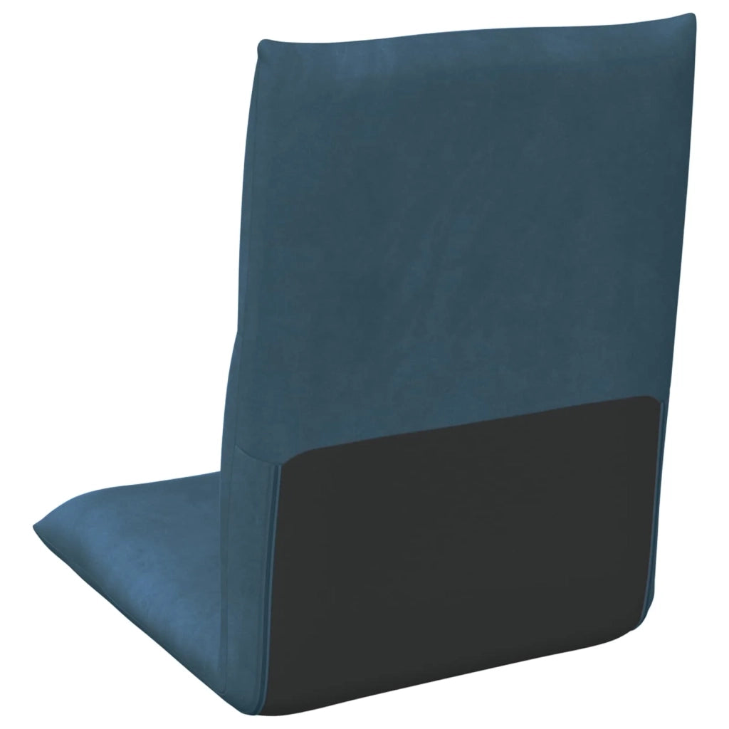 Sedia da Pavimento Blu 46 x 50 x 61 cm Velluto 42028181