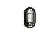 Efesto Applique Ovale Nero C/Griglia - Bellotti