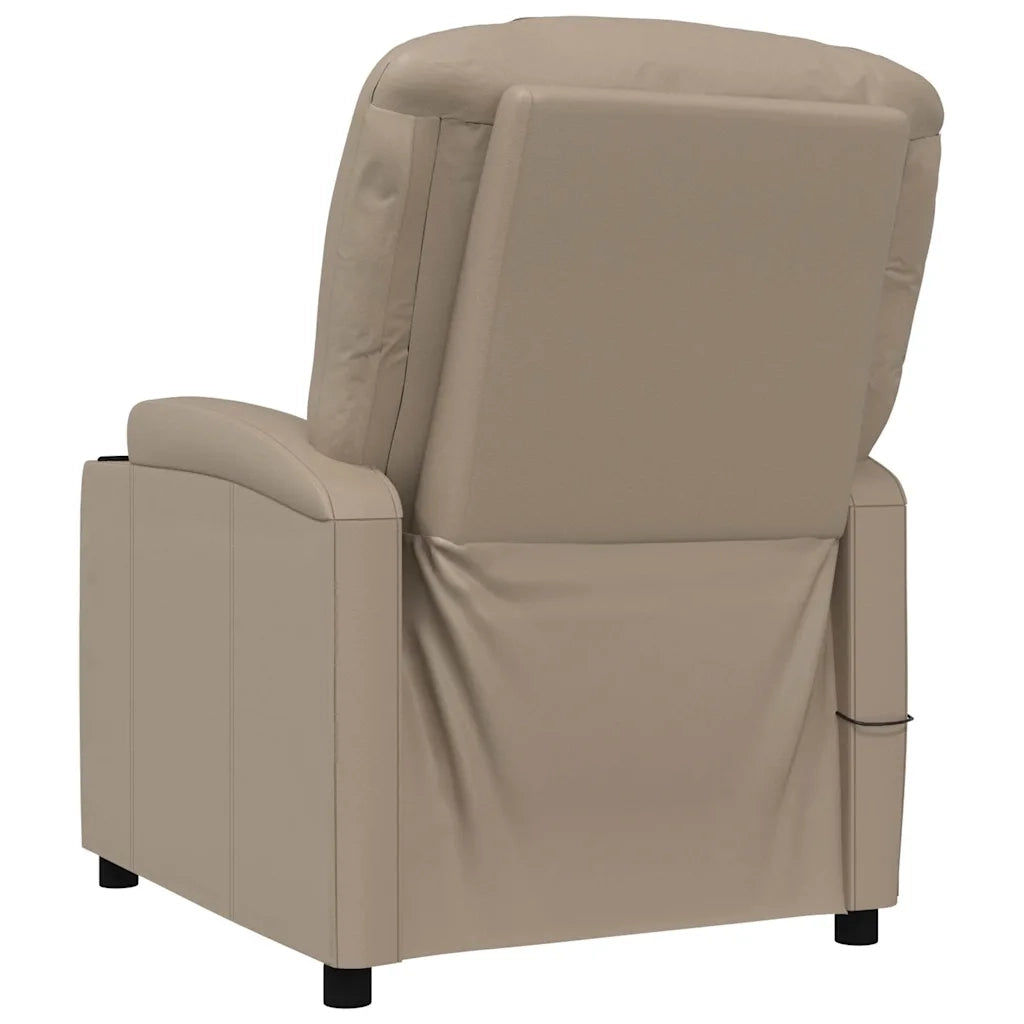 Divano Sedia-Poltrona Massaggiante Cappuccino in Similpelle 570691