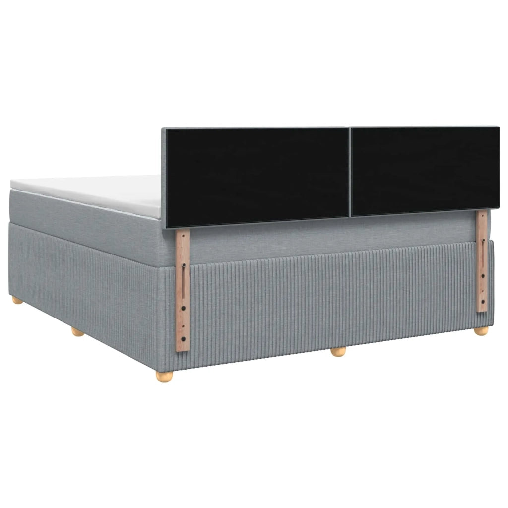 Letto box spring con materasso Grigio Chiaro 160 x 200 cm 3451503