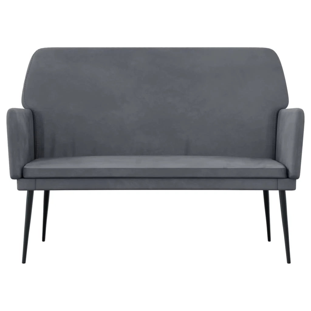 Panca 108 x 79 x 79 cm velluto grigio scuro 02_0010633