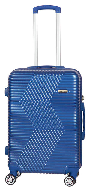 Trolley Valigia Media Rigido in ABS 4 Ruote TSA Ravizzoni Haiti Blu