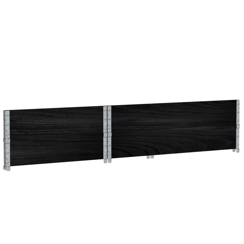 Fioriera da Giardino Nera 120x80 cm Legno Massello di Pino 3295848