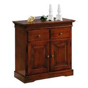 Madia credenza arte povera 2 porte in legno tinta noce l.90 p.38 h.85 - Mobili 2G