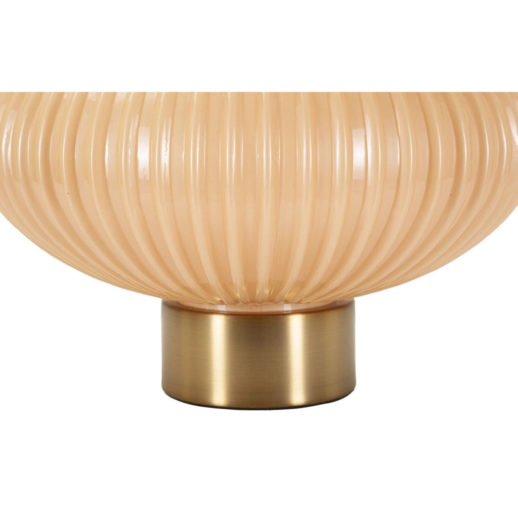 Lampada da Tavolo VKH730, Bianco, Vetro, 49x33x33 cm