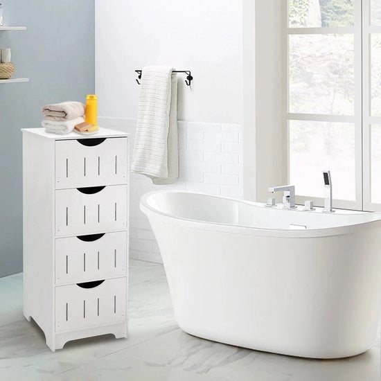 Cassa da bagno a 4 livelli, 30 x 30 x cm, adatta per camera da letto, ingresso, bagno