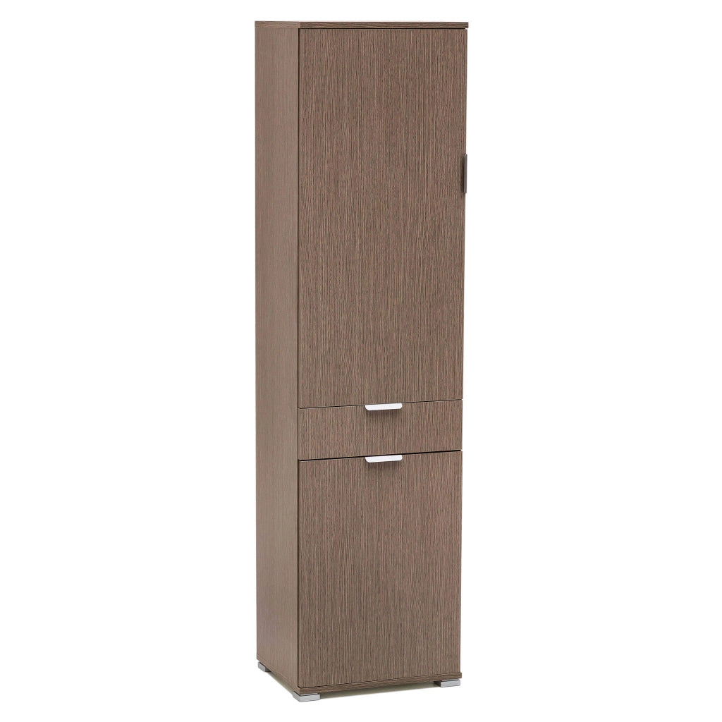 Armadio con 2 ante e un cassetto in Legno Composito cm 45x38x174 - GREIG