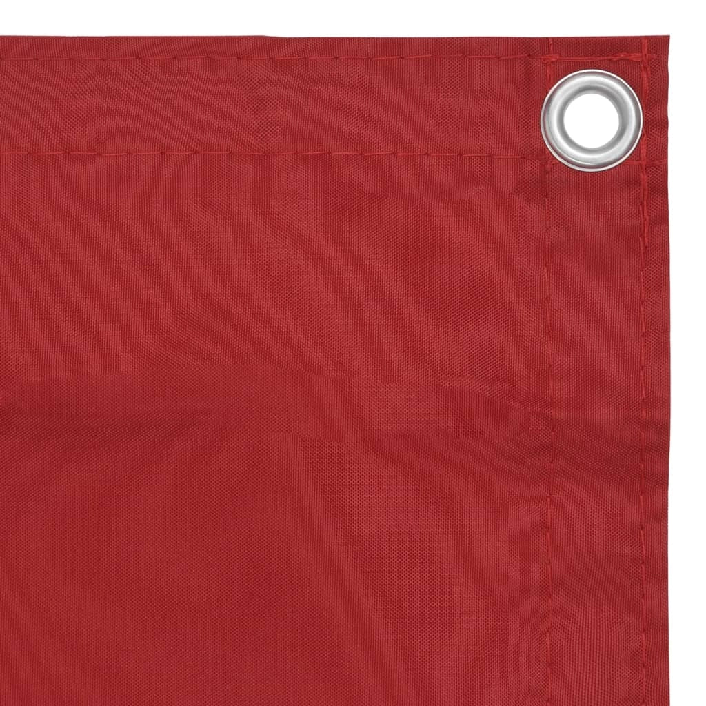 Schermo per balcone schermo per la privacy 120 x 500 cm tessuto Oxford rosso 02_0010347