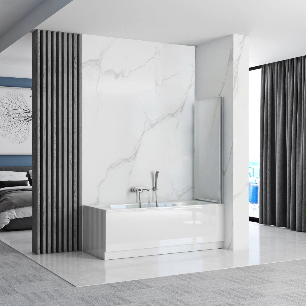 Schermo Vasca Mobile Rea Lagos 80 Chrome