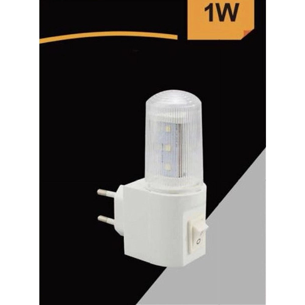 Trade Shop - Lampada Notturna Led Lampadina Luce Da Notte 1 W Luce Bianca Fredda 6500k Xyd101 -