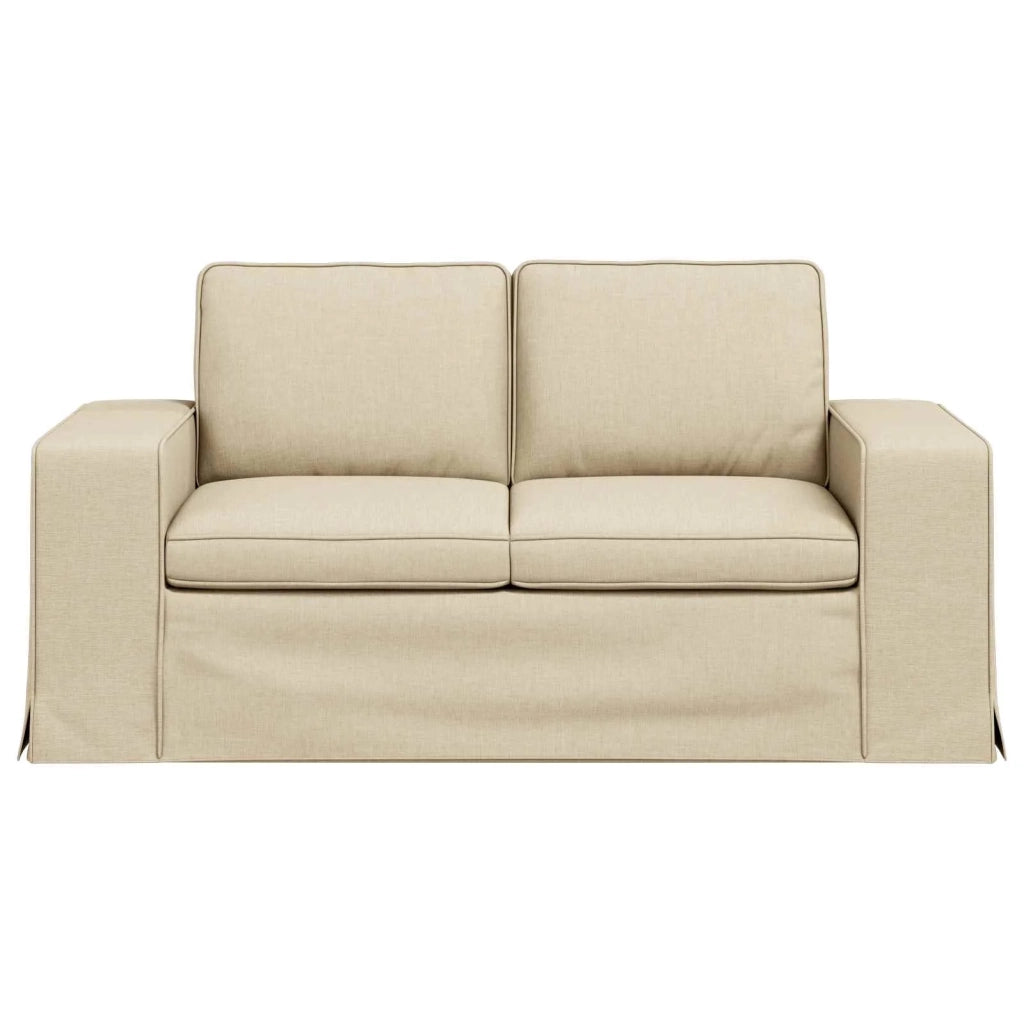 Divano Crema 162 x 80 x 82 cm Tessuto