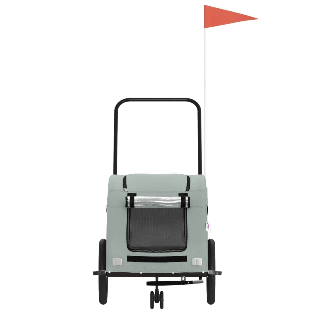 Rimorchio/carrello per animali domestici grigio 02_0044210