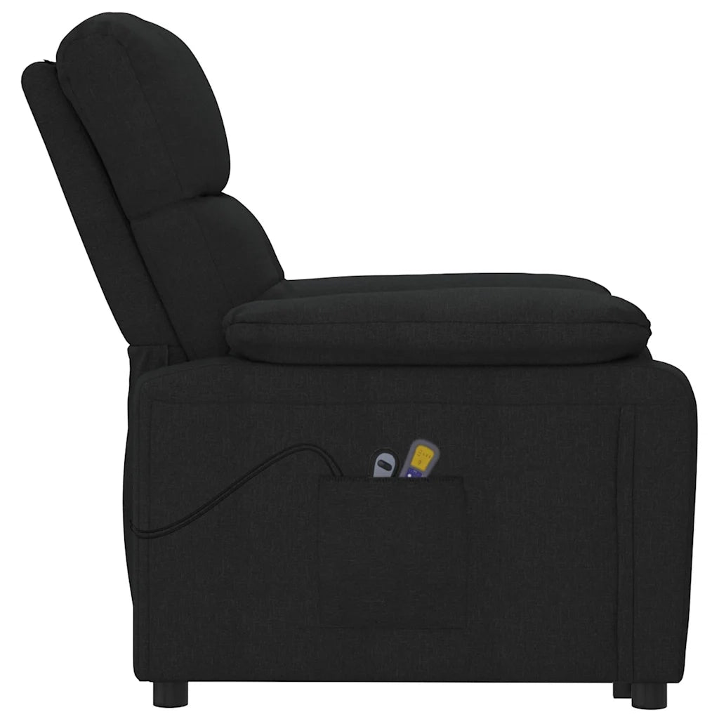 Divano Sedia-Poltrona Massaggiante Elettrica Nera in Tessuto 310655