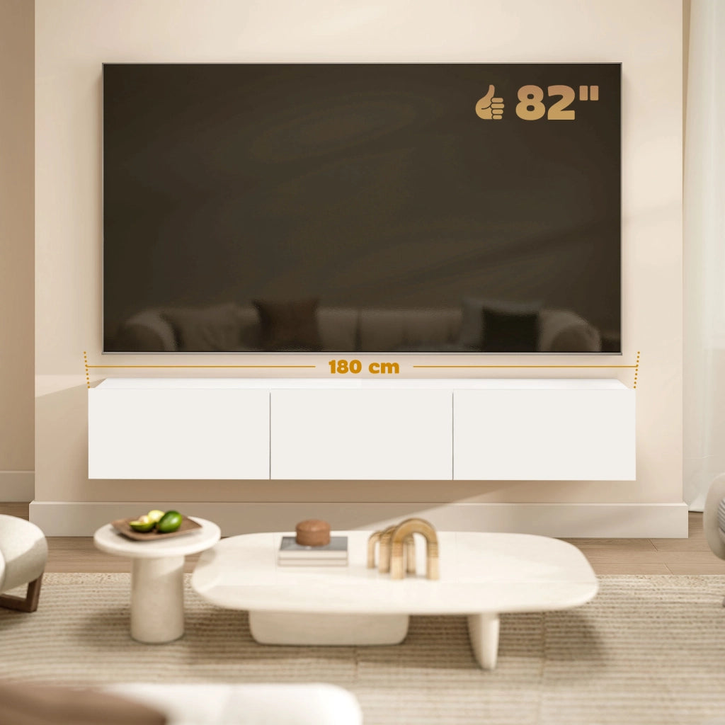 Mobile TV Sospeso ¨C zephmum ¨C Bianco 180 cm
