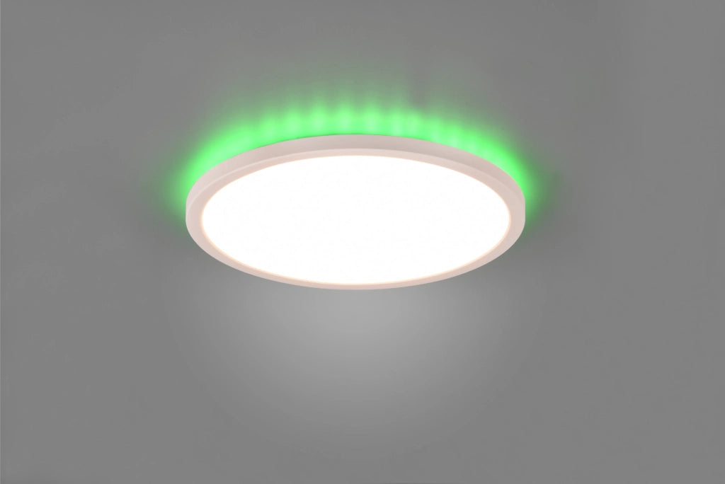 Plafoniera LED AUREO RL 29cm 18W con telecomando bianca