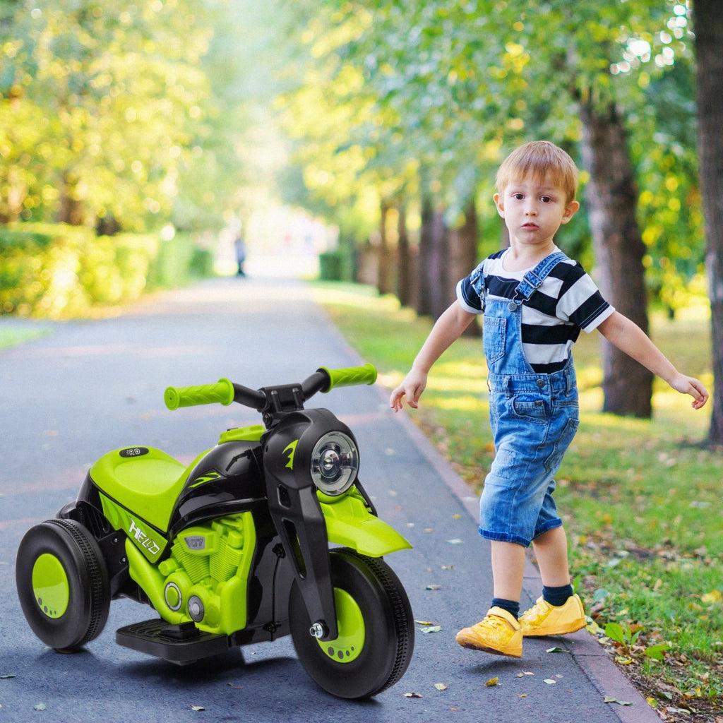 Moto Elettrica per Bambini Verde ¨C zephmum ¨C 3 km/h 30 kg