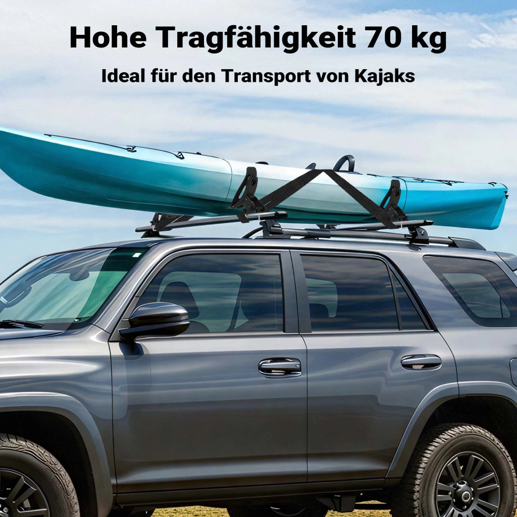 Porta kayak da auto Porta canoa 4 pezzi Supporto per tetto auto