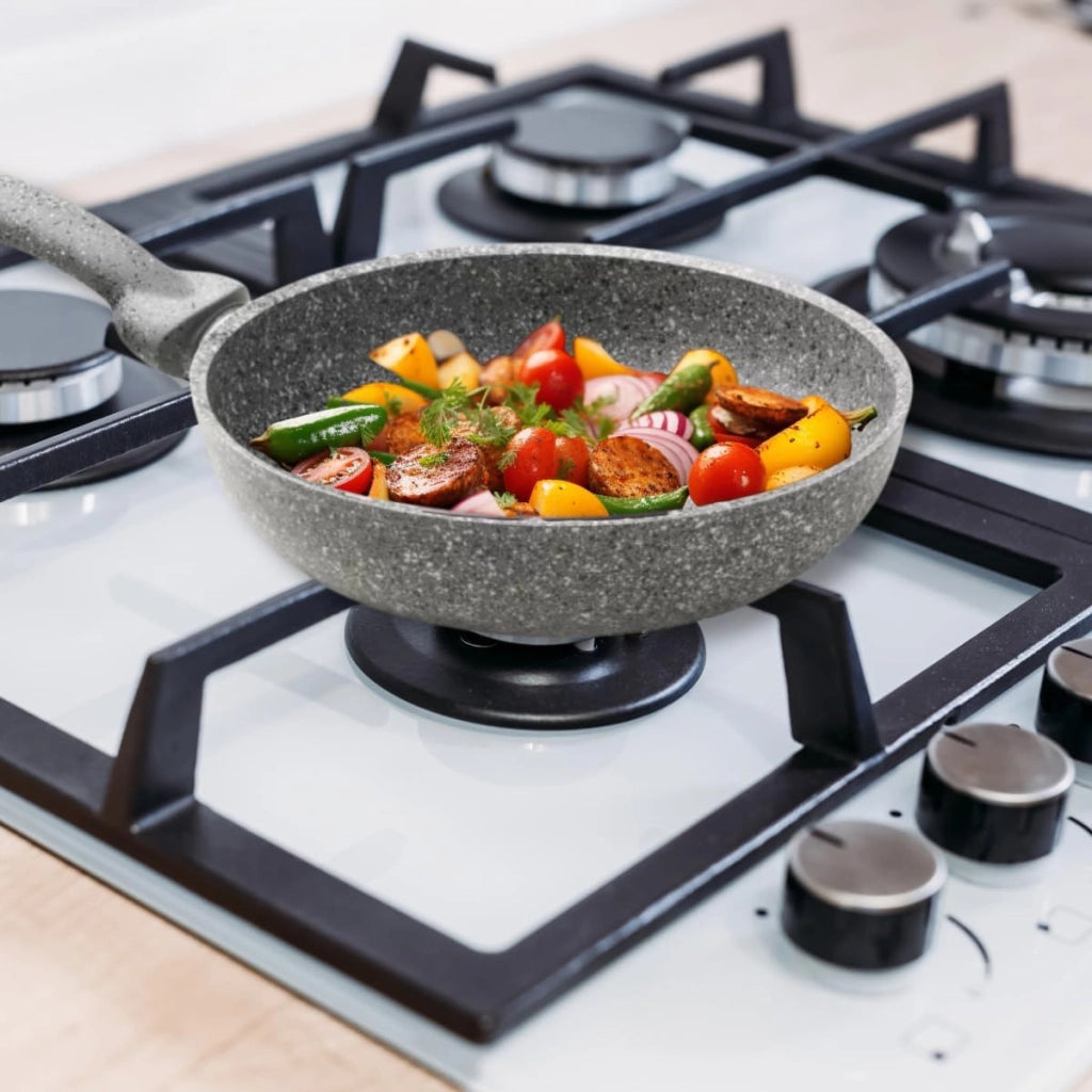 Padella Antiaderente Pietra ad Induzione CUORE DI PIETRA 32 cm
