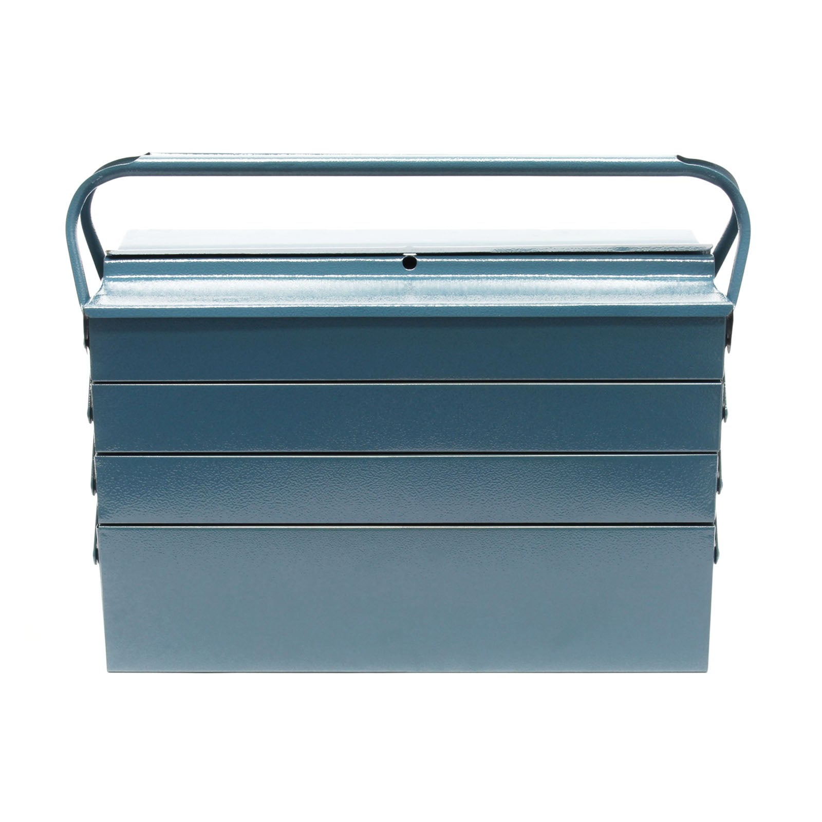 Cassetta portautensili in acciaio 530 x 200 x 250 mm con 7 scomparti e maniglia