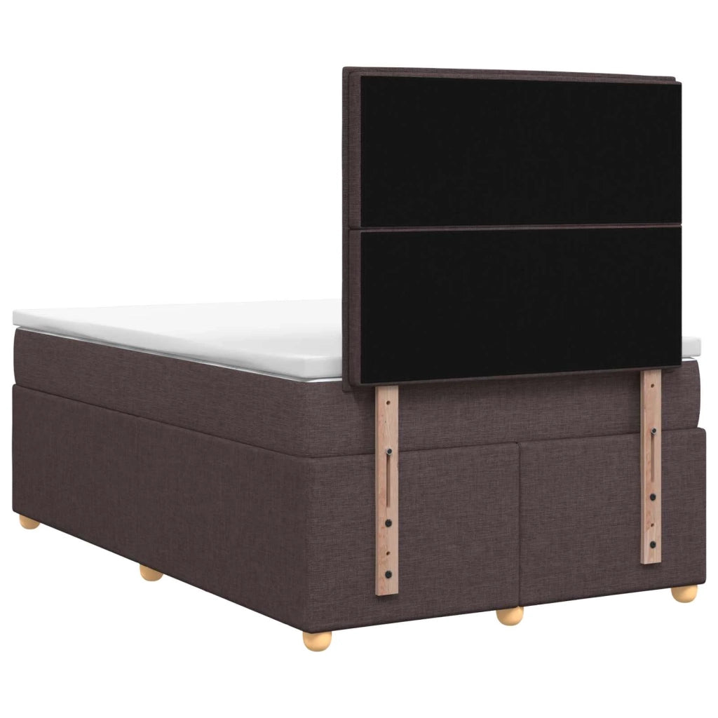 Letto box spring con materasso Marrone Scuro 120 x 200 cm 3453854