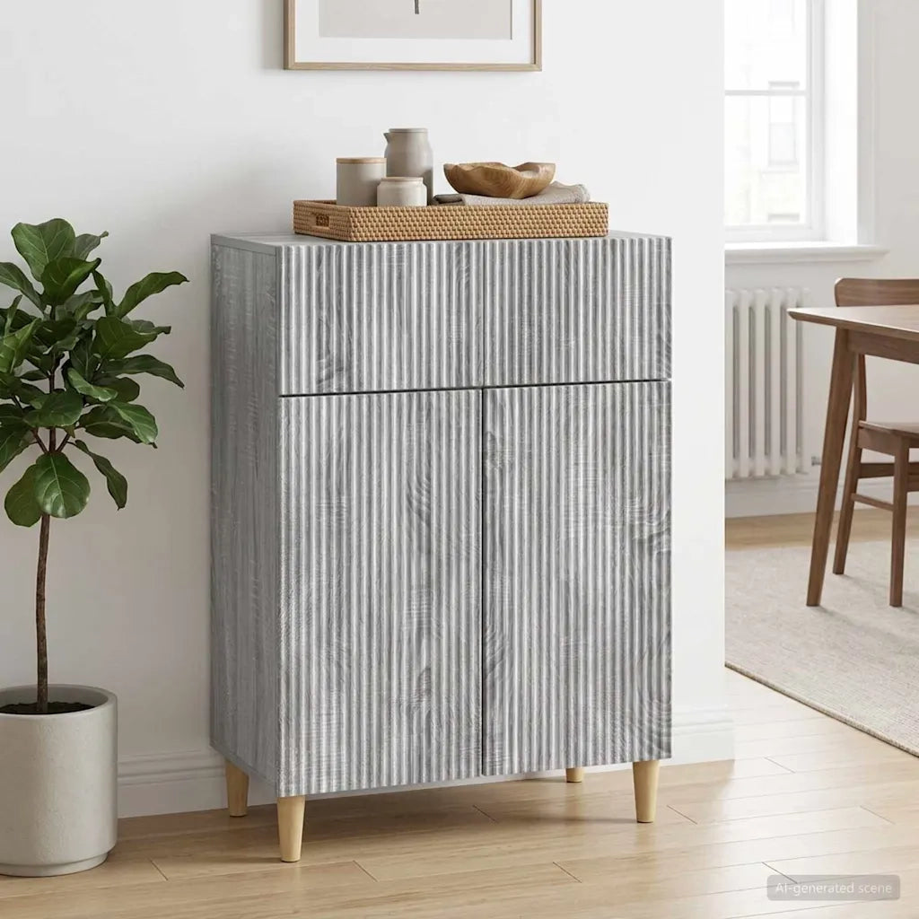 Credenza Grigio Sonoma 66 x 34,5 x 90 cm Legno ingegnerizzato 894641