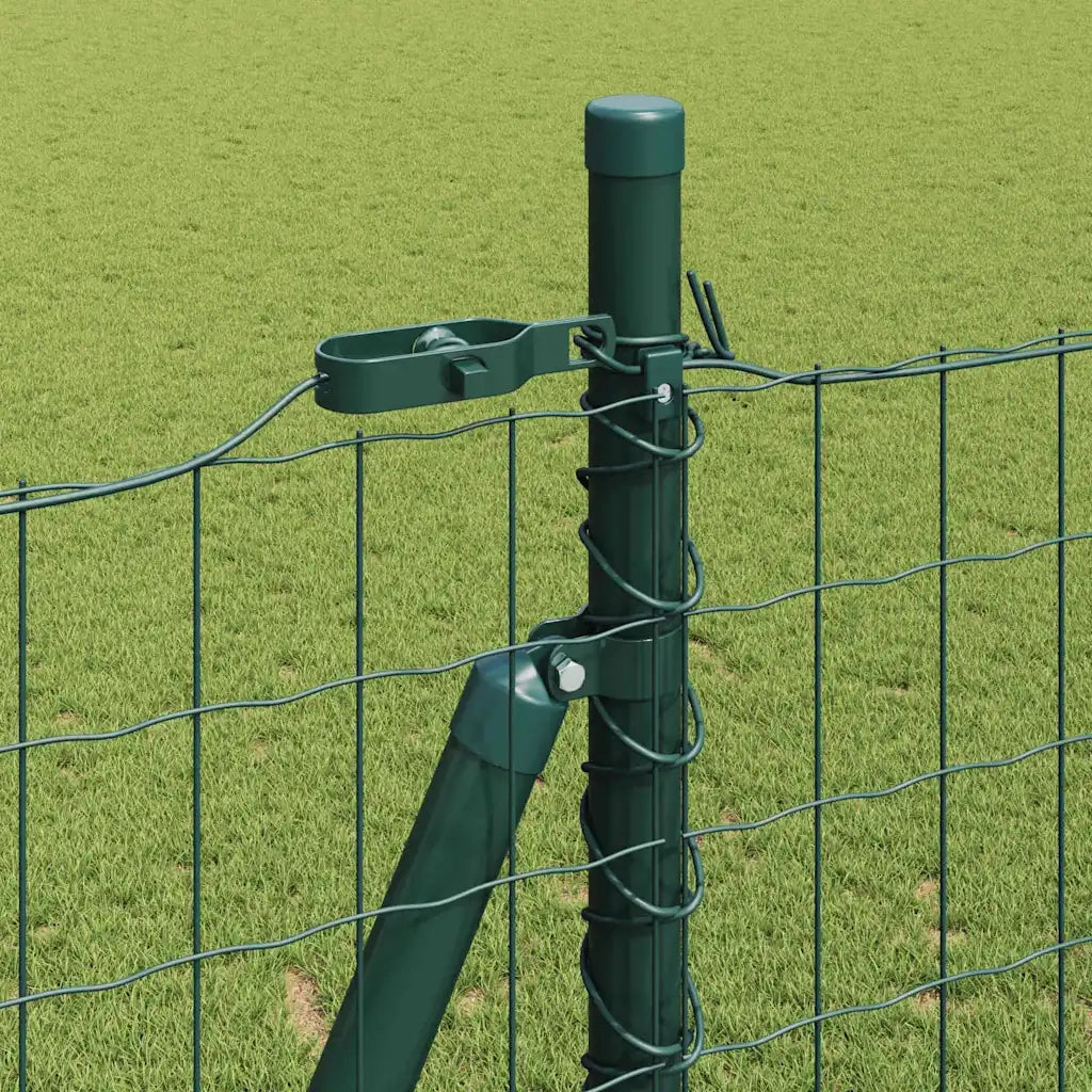 Recinzione con Posto Verde 1,4 x 10 m Acciaio e PVC