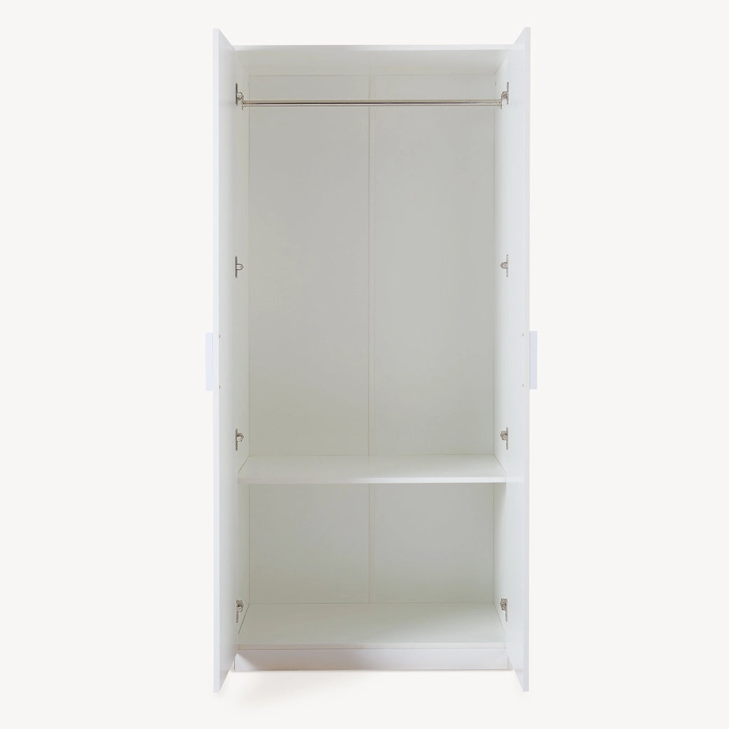 Armadio Guardaroba Eiselfing 176 x 80 x 52 cm Bianco [en.casa]