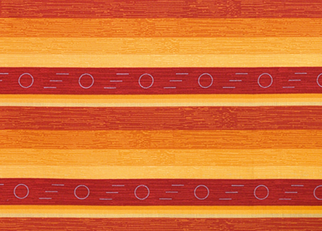 Tovaglia Copritavolo Resinata Antimacchia Modello Colorado Made In Italy - 140x230 - Arancio