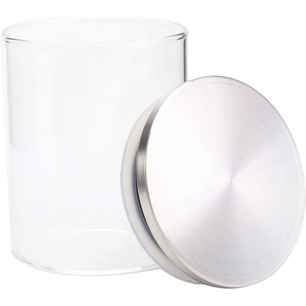 Trade Shop - Barattolo 1700ml Sottovuoto Alimenti In Vetro Trasparente Cereali Snack Cucina -