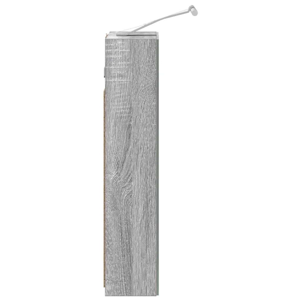 Mobiletto per specchio da bagno Grigio Sonoma 30 x 10,5 x 50 cm 889020