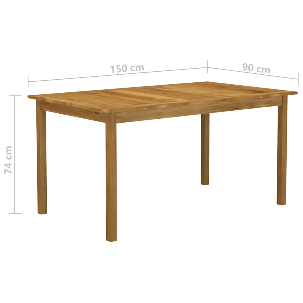 Set Mobili da Pranzo per Giardino 5 pz Nero 3067832
