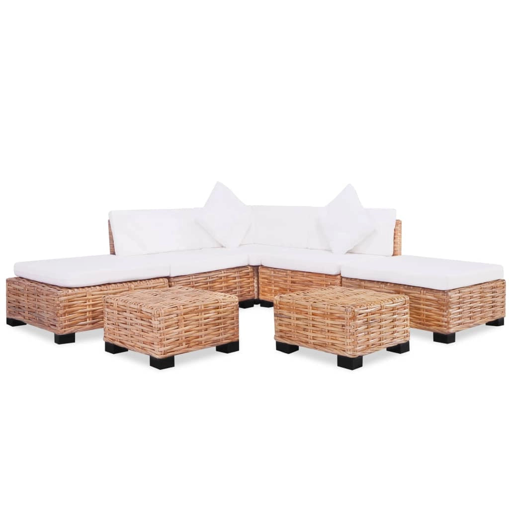 Set di divani in rattan naturale da 18 pezzi 02_0014494