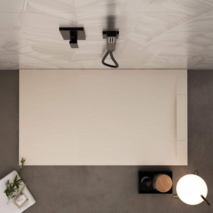 Piatto Doccia in Pietra 70x150 cm Bonussi Ardesia Calcutta Crema