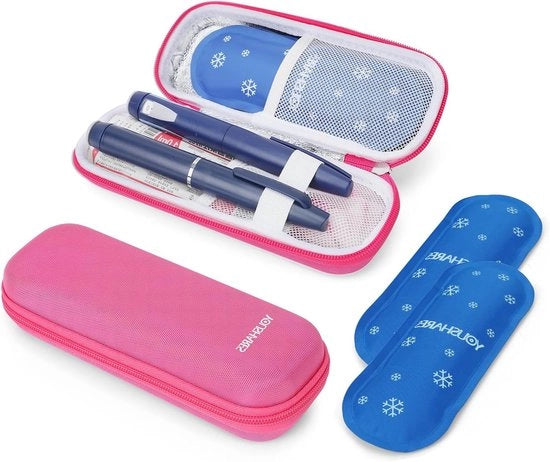 Penne di isolamento per diabetici - Tuta di viaggio con sacchetti di gelo