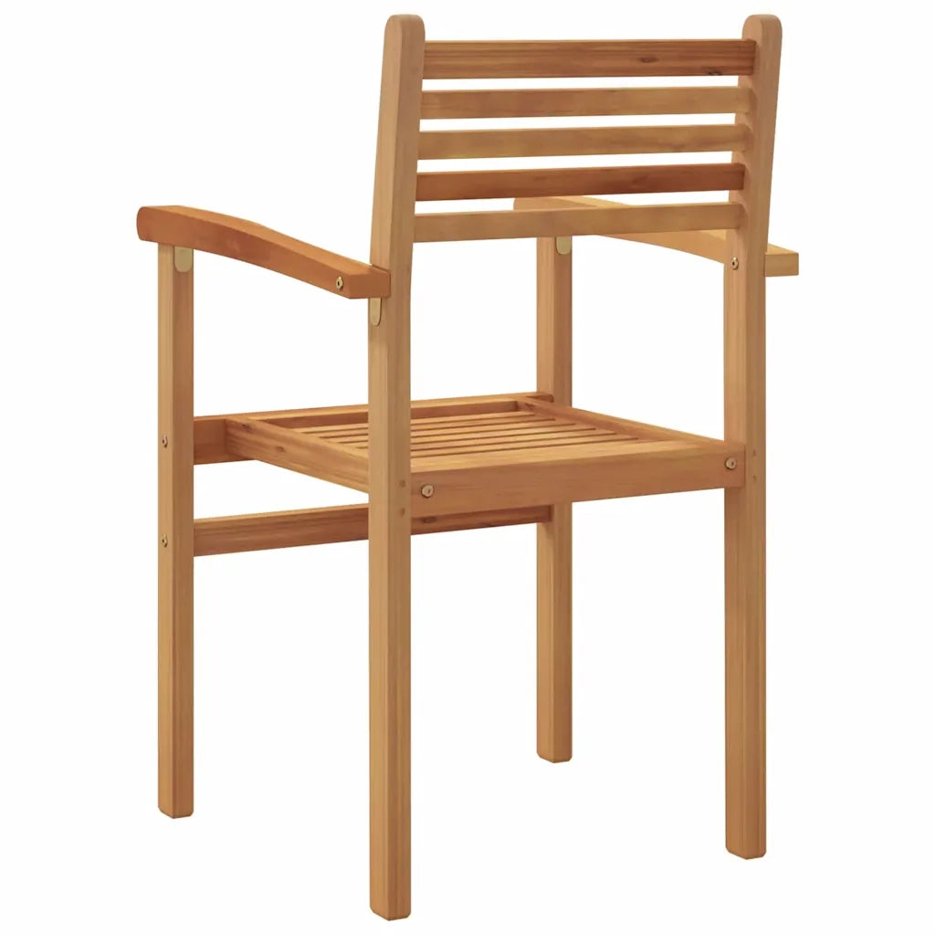 vidaXL Sedie impilabili da giardino 2 pcs Marrone 55.5 x 55.5 x 90 cm