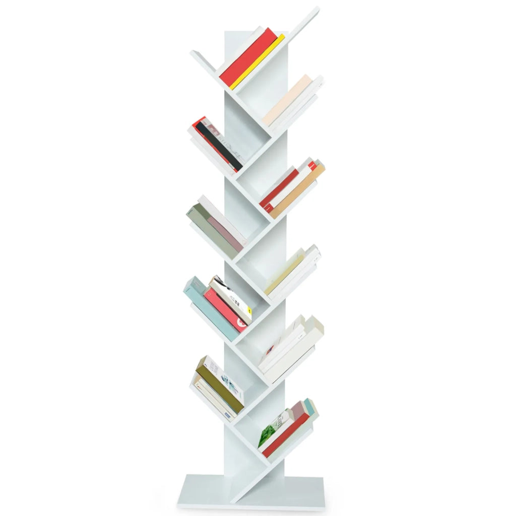 IDMarket - Libreria ad albero 10 livelli bianco TEA
