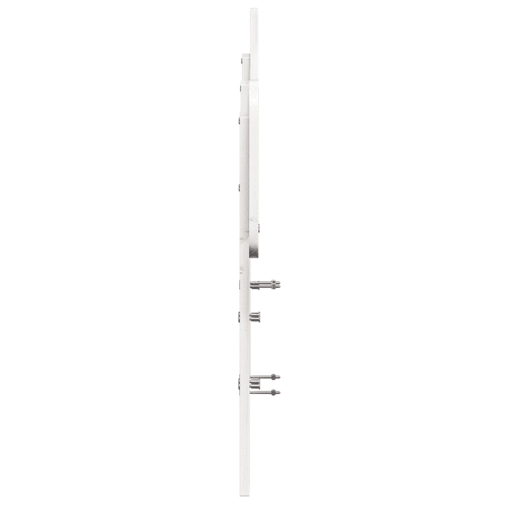 Testiera Bianca 120 cm in Legno Massello di Pino 844786