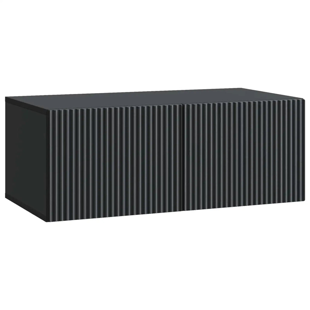 Mobile Porta TV da Muro Nero 78,5 x 41 x 30 cm 898516