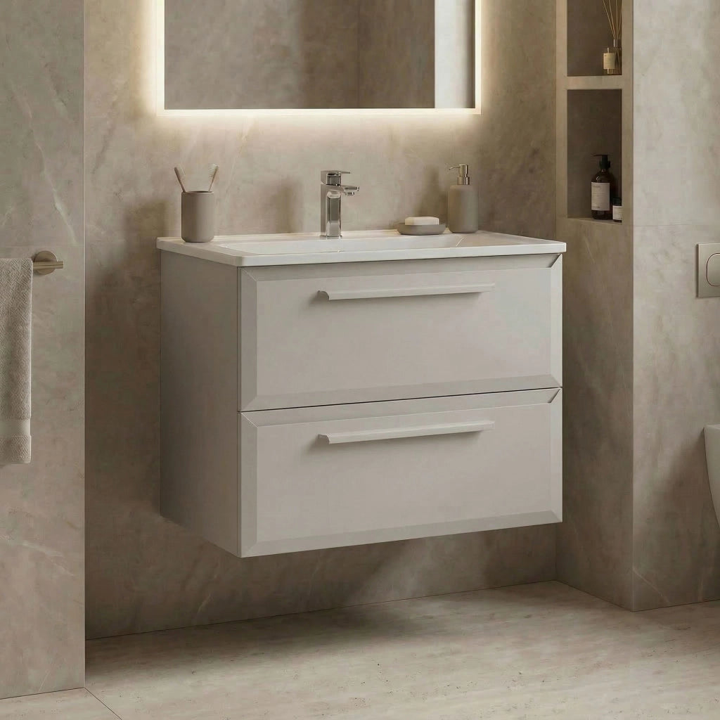Mobile lavabo "Nuvola 65 v2" - 65 x 50 x 62 cm - Cashmere