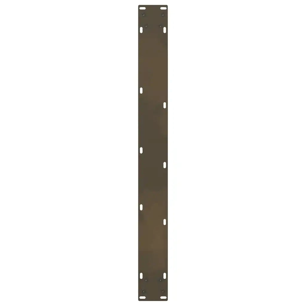 Gambe per tavolo da pranzo in acciaio naturale 2 pz 80x(72-73) cm Acciaio 4013315