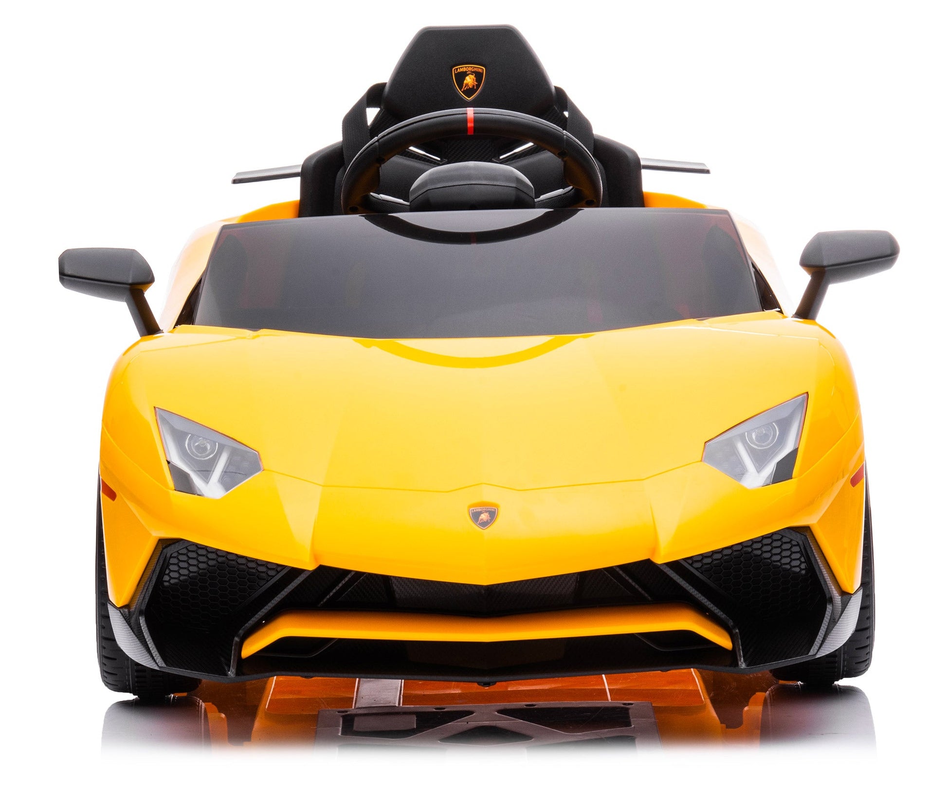 Macchina Elettrica per Bambini 12V con Licenza Lamborghini Aventador Gialla
