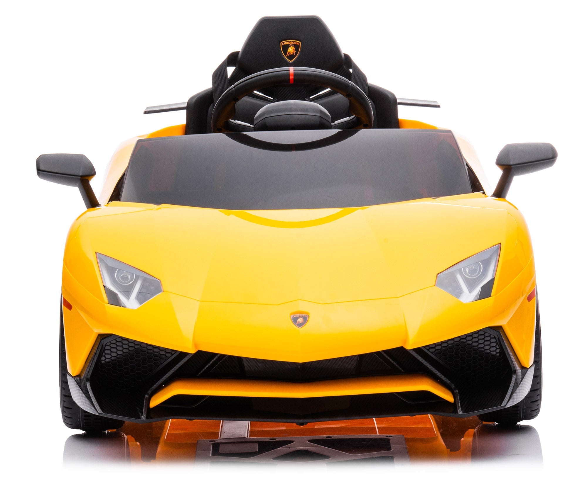 Macchina Elettrica per Bambini 12V con Licenza Lamborghini Aventador Gialla