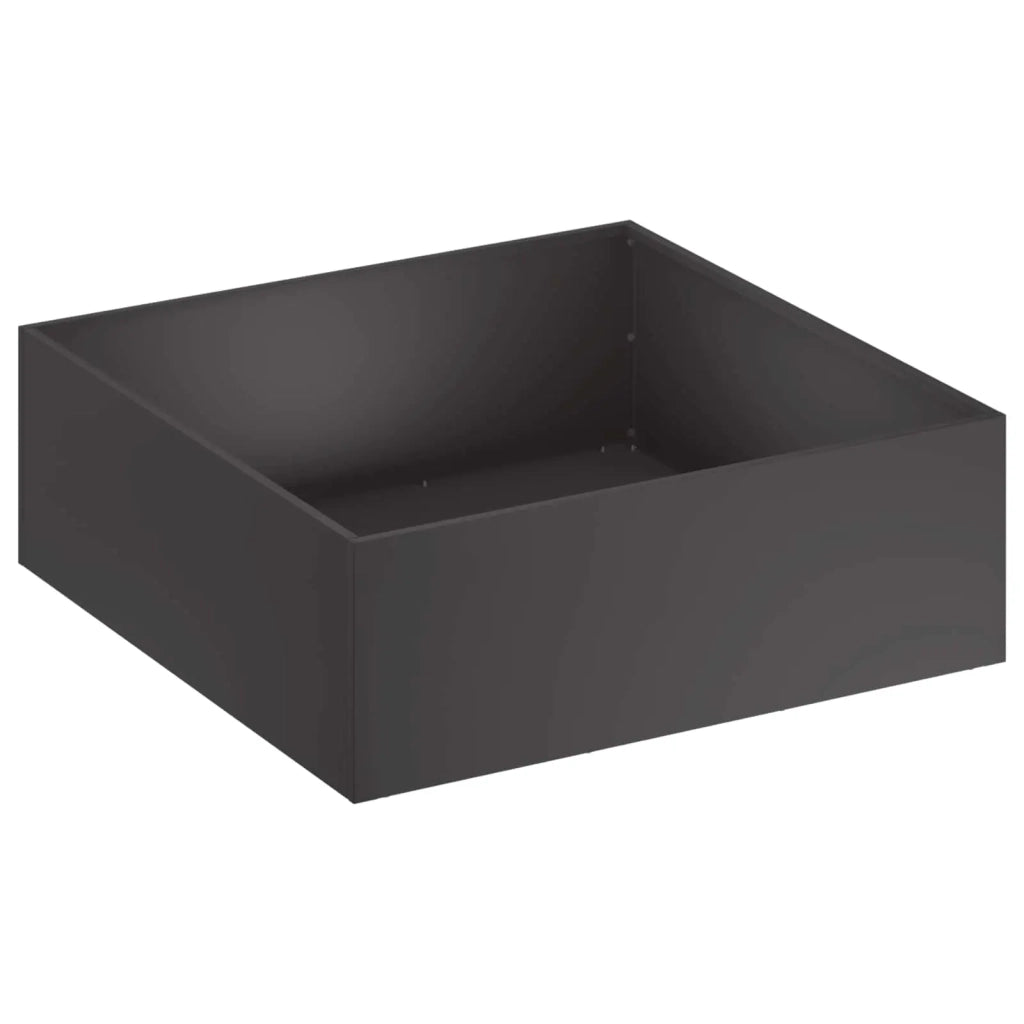 Vaso da giardino 2 pz Nero 40 x 40 x 20 cm 8004981