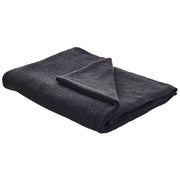 Coperta Cotone Grigio Scuro 130 x 180 cm Copriletto Punto Croce Oversize