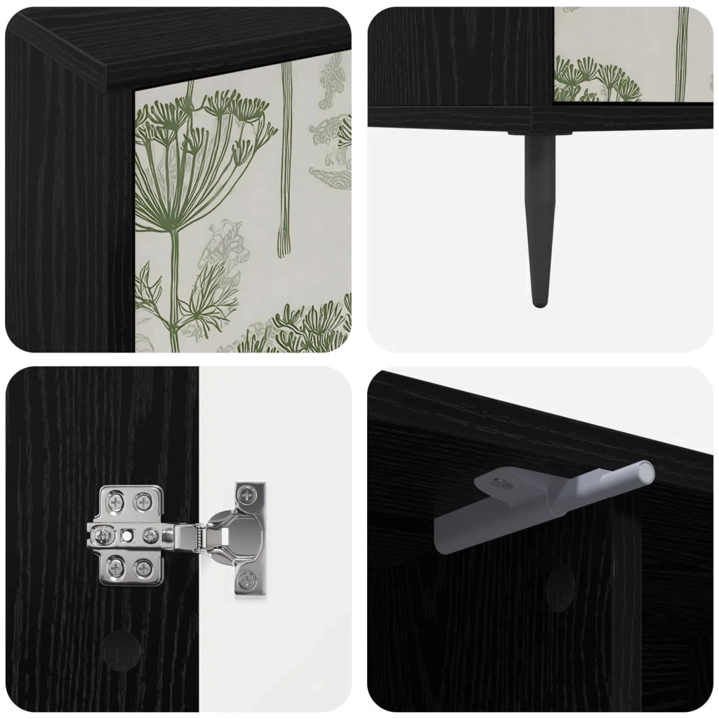 Mobile TV GOTHA 102 x 33 x 51 cm Rovere Nero 8007068