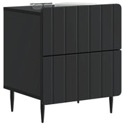 Set di 2 Comodini | Armadio da Notte | Mobiletto da notte con cassetto Nero 43 x 34,5 x 49,5 cm