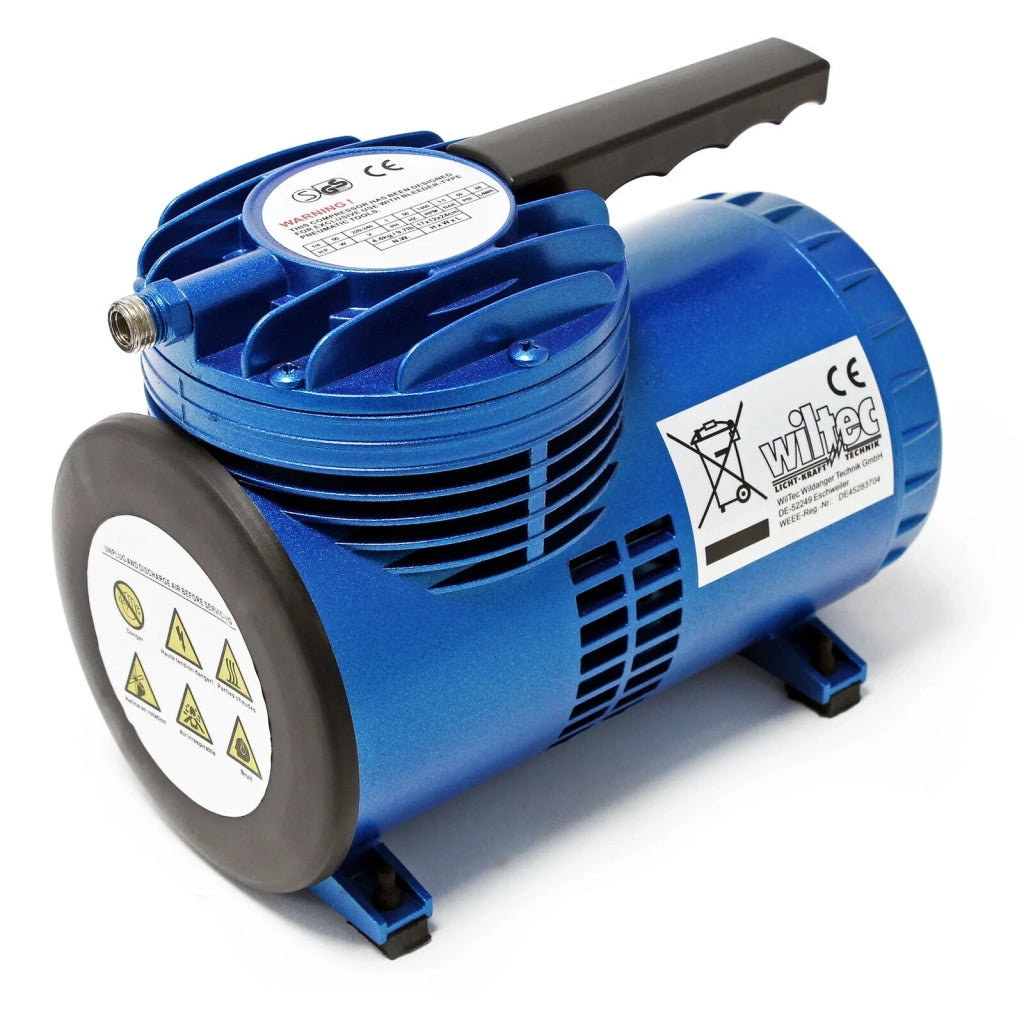 Mini compressore portatile per aerografo soluzione ottimale per l'uso in mobilità. Compressore portatile a membrana per aerografo 16_0001734