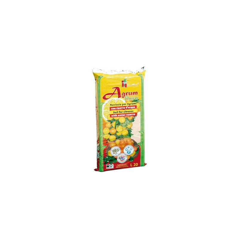 Terriccio con riserva d’acqua per agrumi 20 L – concime organico integrato