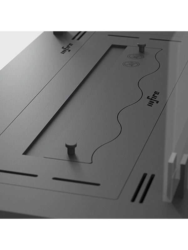 INSERT SLIM - Biocamino a bioetanolo da incasso nero con vetri - 600